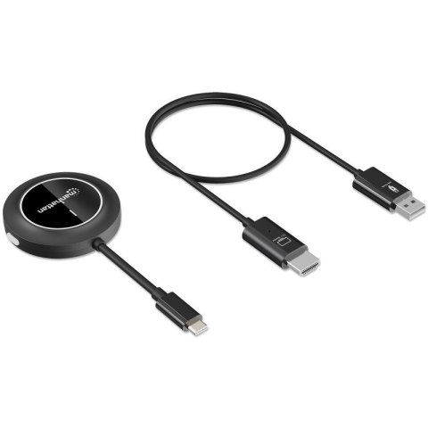 Bezprzewodowy transmiter obrazu USB-C do HDMI 1080p do 30m Manhattan
