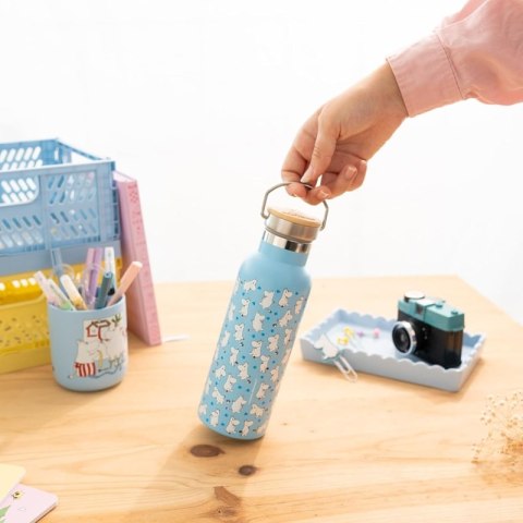 Muminki - Butelka termiczna ze stali nierdzewnej z uchwytem 500 ml Moomin