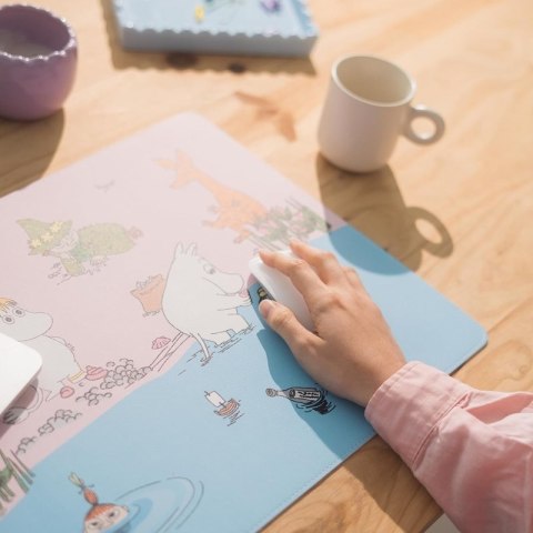 Muminki - Podkładka na biurko z ekoskóry XL 60 x 35 cm Moomin