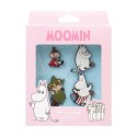 Muminki - Zestaw 4 przypinek do ubrań lub plecaka Moomin