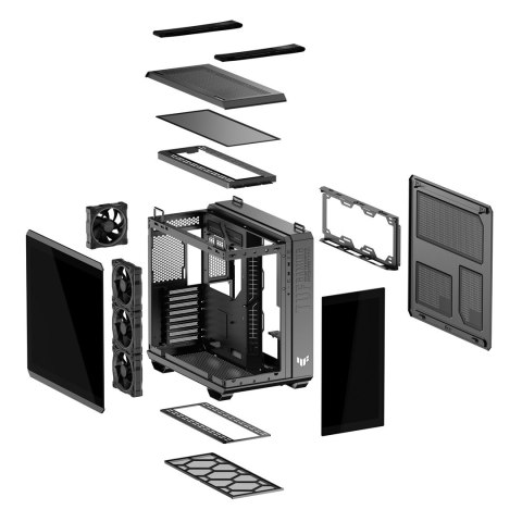 Obudowa Asus TUF GAMING GT502 HORIZON TG ARGB BLACK ASUS