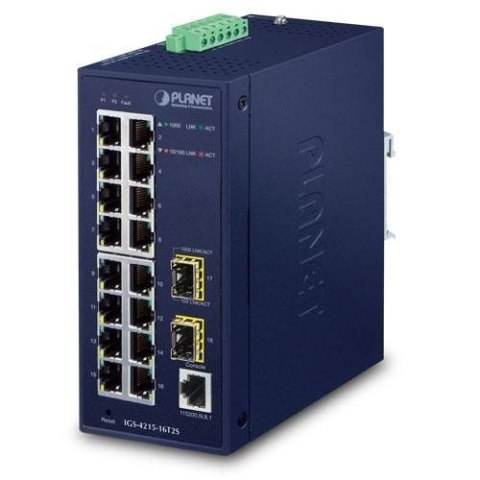 Planet IP30 Industrial L2/L4 16-Port Planet