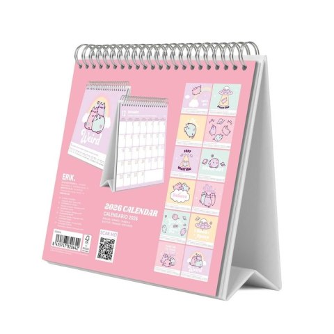 Pusheen - Kalendarz biurkowy 2026 rok 17x20 cm Pusheen