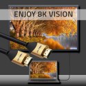 QOLTEC KABEL HDMI V2.1 ULTRA HIGH SPEED 8K | 60HZ | 30AWG | GOLD Qoltec
