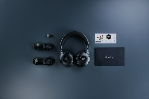 Razer Kraken V4 Zestaw słuchawkowy Bezprzewodowy Opaska na głowę Gaming USB Typu-A Bluetooth Czarny RAZER