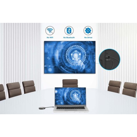 Bezprzewodowy transmiter obrazu USB-C do HDMI 1080p do 30m Manhattan