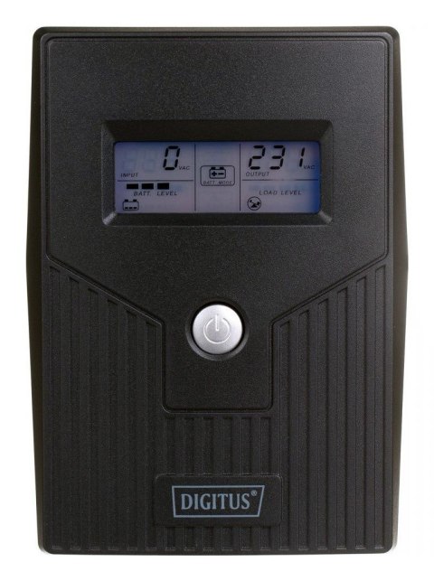 Digitus DN-170064-LCD zasilacz UPS Technologia line-interactive 0,8 kVA 480 W 2 x gniazdo sieciowe DIGITUS