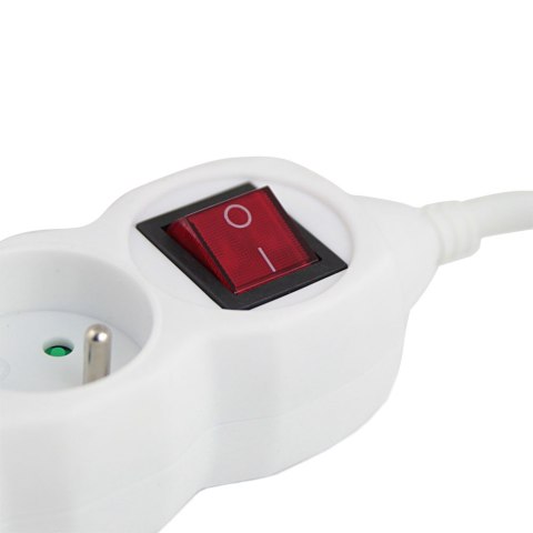 ELK210W Esperanza listwa zasilająca 3 gn. wł. 1.5m biała Esperanza