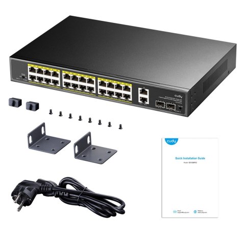 GS1026PS2 Switch 24-GbE PoE z 2 portami Uplink GbE i 2 Uplink SFP CUDY CUDY