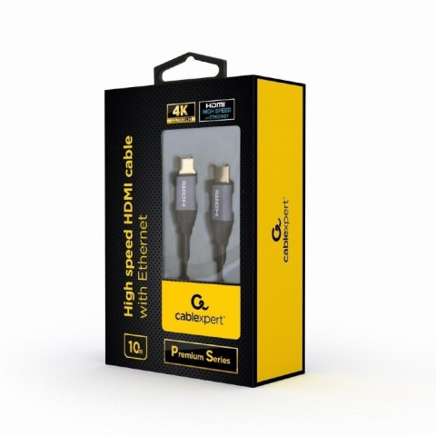 Kabel GEMBIRD Seria premium CCBP-HDMI-10M (HDMI M - HDMI M; 10m; kolor czarny) GEMBIRD