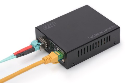 Konwerter mediów Gigabit PoE, RJ45 / SFP, PSE DIGITUS