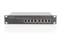 L2 managed Gigabit Ethernet PoE Switch8-port PoE, 10 inch, 80W PoE budget DIGITUS