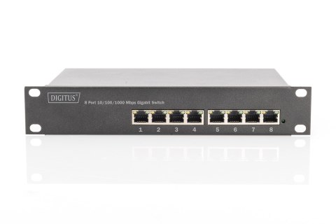 L2 managed Gigabit Ethernet PoE Switch8-port PoE, 10 inch, 80W PoE budget DIGITUS