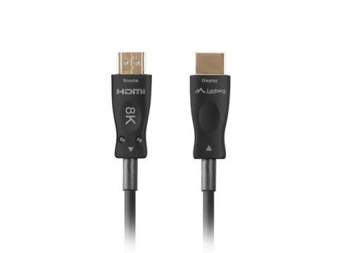 LANBERG KABEL HDMI LANBERG KABEL HDMI M/M V2.1 10M OPTYCZNY AOC CZARNY CA-HDMI-30FB-0100-BK Lanberg