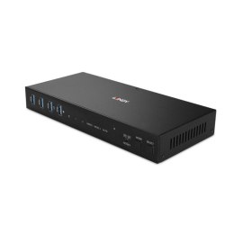 Lindy 2-portowy przełącznik KVM HDMI 4K60 USB3.0 z podwójną głowicą LINDY