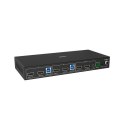 Lindy 2-portowy przełącznik KVM HDMI 4K60 USB3.0 z podwójną głowicą LINDY