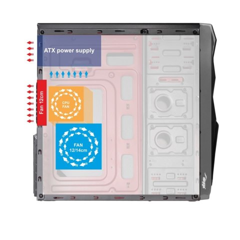 Obudowa Akyga AK995BK (ATX, Micro ATX, Mini ITX; kolor czarny) Akyga