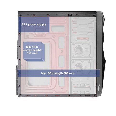 Obudowa Akyga AK995BK (ATX, Micro ATX, Mini ITX; kolor czarny) Akyga