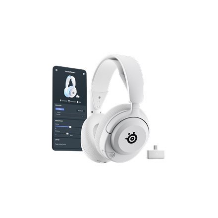 SteelSeries Gaming Headset Arctis Nova 5P Bluetooth Over-ear Microphone Noise canceling Wireless White SteelSeries