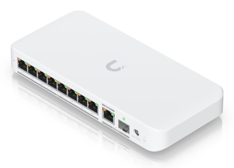 Switch Ubiquiti UniFi 9p PoE ( PoE++: 8;) Managed Multigigabit/10G (USW-Flex-2.5G-8-PoE-EU) UBIQUITI