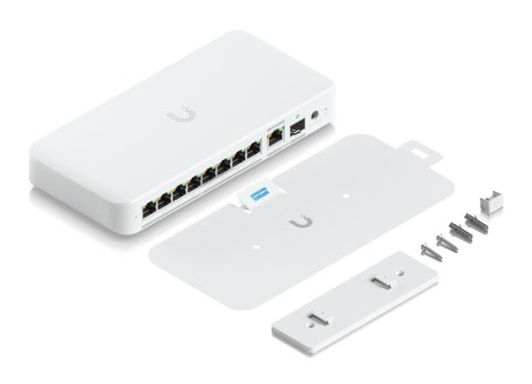 Switch Ubiquiti UniFi 9p PoE ( PoE++: 8;) Managed Multigigabit/10G (USW-Flex-2.5G-8-PoE-EU) UBIQUITI