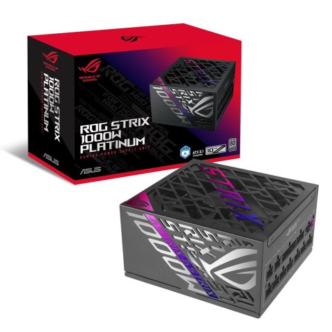 ASUS ROG STRIX-1000P-GAMING moduł zasilaczy 1000 W 20+4 pin ATX ATX Czarny, Srebrny ASUS