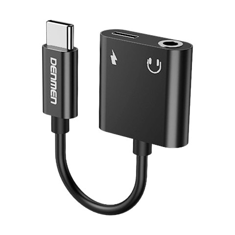 Adapter przejściówka USB typu C -> Jack + USB typu C (ładowanie) LP