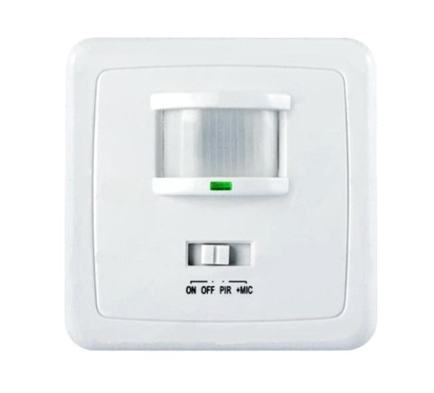 Czujnik ruchu i dźwięku PIR ścienny+mikrofon MCE18 Maclean