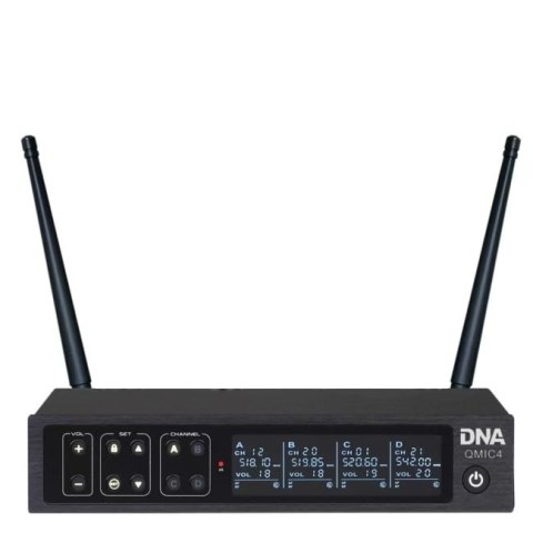 DNA QMIC4 - Mikrofon bezprzewodowy, 4x nadajnik doręczny DNA PROFESSIONAL