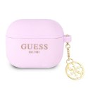 Guess 4G Charms Silicone Case - Etui AirPods 3 (Purple) Guess