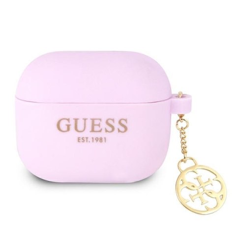 Guess 4G Charms Silicone Case - Etui AirPods 3 (Purple) Guess