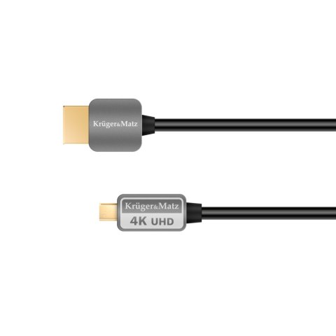 Kabel HDMI - micro HDMI wtyk-wtyk (A-D) 1.8m Kruger&Matz Kruger&Matz