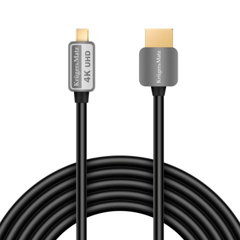 Kabel HDMI - micro HDMI wtyk-wtyk (A-D) 1.8m Kruger&Matz Kruger&Matz