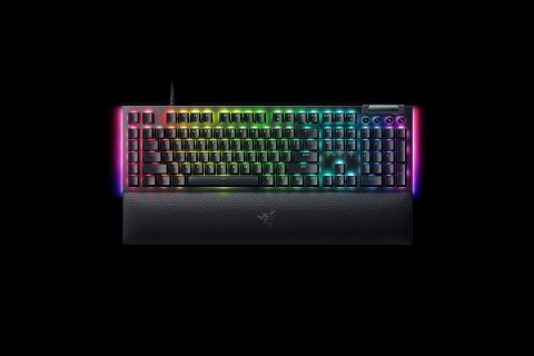 Klawiatura Razer BlackWidow V4 - Podświetlenie - USB-C - QWERTZ - Niemiecki - Przełącznik kluczykowy: Razer Green RAZER