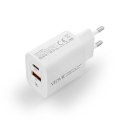 Ładowarka sieciowa USB typu A + USB typu C 20W 3A LP