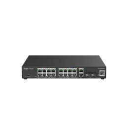 Ruijie Networks RG-ES220GS-P łącza sieciowe Zarządzany L2 Gigabit Ethernet (10/100/1000) Obsługa PoE Czarny Ruijie