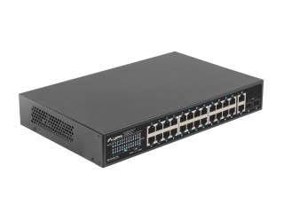 Switch LANBERG RSGE-24P-2GE-2S-360 RACK 19" 24X 1GB POE+/2X GB/2X SFP 360W Lanberg