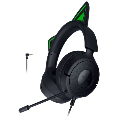 Zestaw słuchawkowy Razer Gaming Kraken Kitty V3 X Przewodowe Nauszne Mikrofon Czarny RAZER