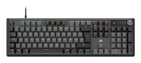 Corsair K70 CORE RGB klawiatura Gaming USB QWERTY Niemiecki Szary Corsair