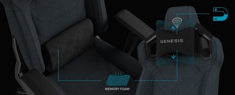 Fotel do gry GENESIS NFG-2245 Obite siedzisko GENESIS