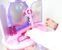 LT35 DUŻA TOALETKA Z MAGICZNYM LUSTREM OTWIERANA RÓŻDŻKĄ GRA MUZYKA TABORET