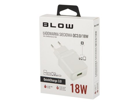 Ładowarka sieciowa gniazdo usb qc3.0 18w