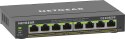 NETGEAR 8-Port Gigabit Ethernet High-Power PoE+ Plus Switch (GS308EPP) Zarządzany L2/L3 Gigabit Ethernet (10/100/1000) Obsługa P NETGEAR