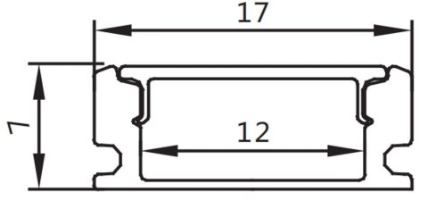 Profil Fatin nawierzchniowy średni srebrny 2,0m an