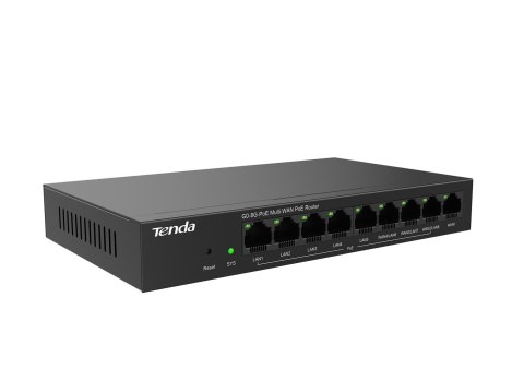 Tenda G0-8G-PoE ruter Gigabit Ethernet Czarny Tenda