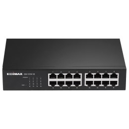Edimax GS-1016 V2 łącza sieciowe Zarządzany Gigabit Ethernet (10/100/1000) Czarny EDIMAX