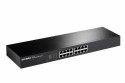 Edimax GS-1016 V2 łącza sieciowe Zarządzany Gigabit Ethernet (10/100/1000) Czarny EDIMAX