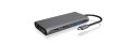 ICY BOX IB-DK4050-CPD Przewodowa USB 3.2 Gen 1 (3.1 Gen 1) Type-C Antracyt RAIDSONIC