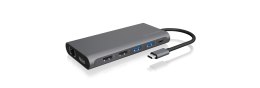 ICY BOX IB-DK4050-CPD Przewodowa USB 3.2 Gen 1 (3.1 Gen 1) Type-C Antracyt RAIDSONIC