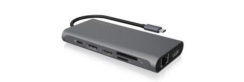 ICY BOX IB-DK4050-CPD Przewodowa USB 3.2 Gen 1 (3.1 Gen 1) Type-C Antracyt RAIDSONIC